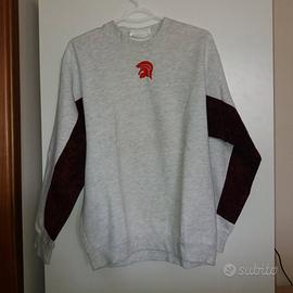 Felpa uomo donna grigia e vinaccia Daimones