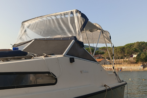 Barca pilotina più motore più cRrello