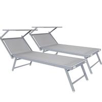 coppia lettino da mare o giardino 