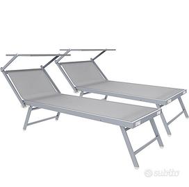 coppia lettino da mare o giardino 