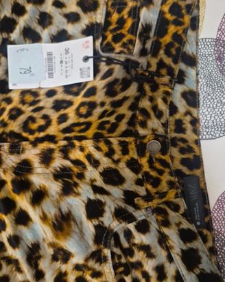 jeans zara leopardati