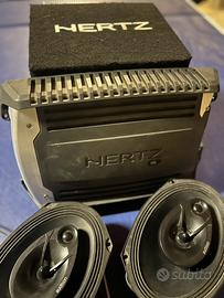 Subwoofer, amplificatore e speaker