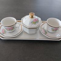 Servizio da caffè per 2, vassoietto e zuccheriera