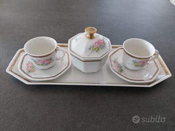 Servizio da caffè per 2, vassoietto e zuccheriera