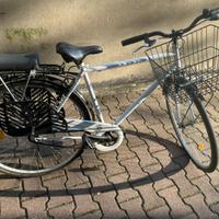 Bicicletta bianca completa