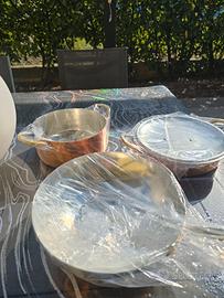 Set 3pentole in rame