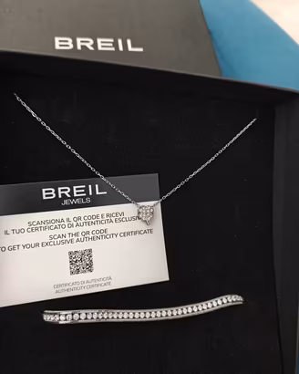 bracciale, collana punto luce breil