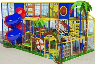 Fabbrica Giochi Playground con Percorsi e Scivoli