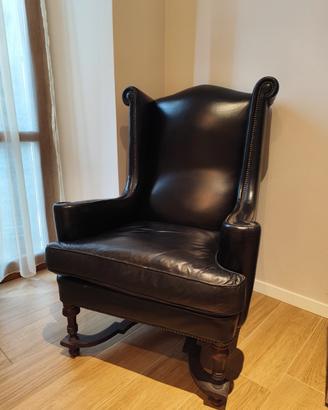 poltrona pelle tipo bergère 