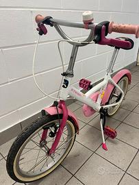 Bici btwin bambina 5/6 anni con rotelle rimovibili