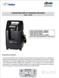 Concentratore ossigeno portatile DevilBliss