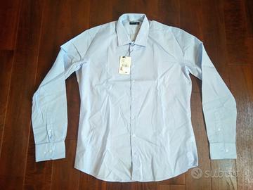 Camicia a manica lunga celeste uomo PIAZZA ITALIA.