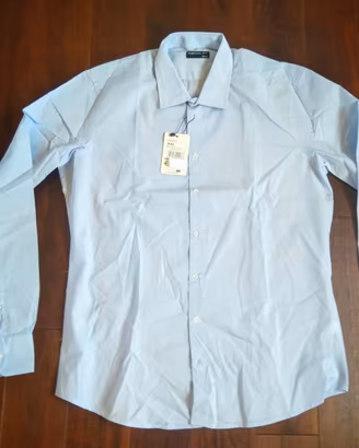 Camicia a manica lunga celeste uomo PIAZZA ITALIA.