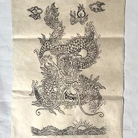 Stock di stampe orientali in carta di riso