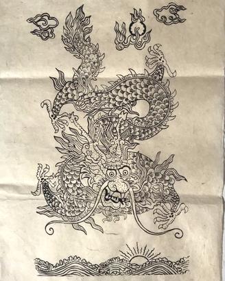 Stock di stampe orientali in carta di riso