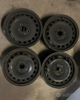 CERCHI ACCIAIO 15 " per VOLKSWAGEN SEAT SKODA