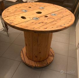 Tavolo bobina in legno