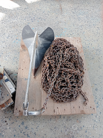 Ancora Delta kg16+giunto inox+catena dell'8-60m