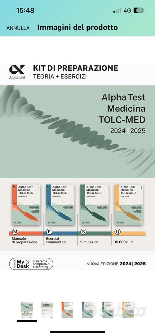 Alpha test medicina edizione 2024/2025 - Libri e Riviste In