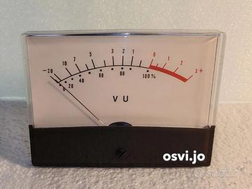 Vu Meter Analogico Retroilluminato