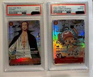 Shanks Manga & Chopper Manga One Piece TCG