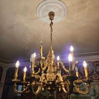 Lampadario in ottone