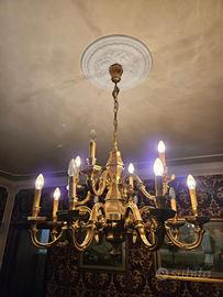 Lampadario in ottone