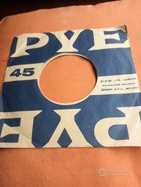 Busta originale 45 giri PYE London Durium Milano
