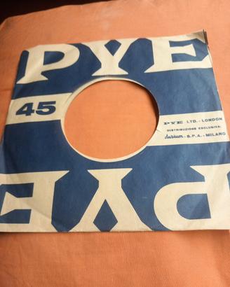 Busta originale 45 giri PYE London Durium Milano