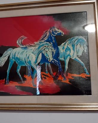 Quadro con cavalli