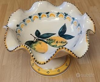 Alzata/centrotavola artigianale Ceramica
