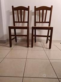 Sedie in legno