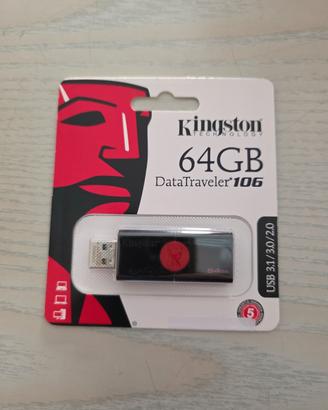 PENDRIVE 64GB 2 Kingston DataTraveler  USB 3.1"