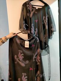 Completo nero arabescato