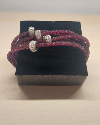bracciale viola, stroili oro 