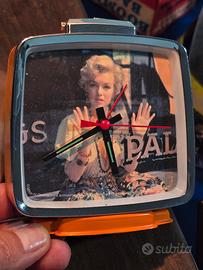 sveglia meccanica vintage Marilyn Monroe 