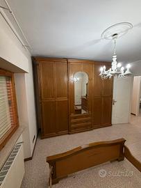 armadio e letto in rovere 