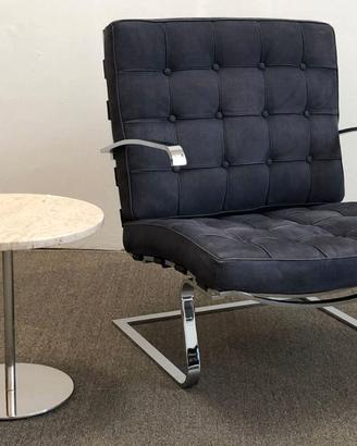 ALIVAR poltrona 365 in pelle scamosciata Blu