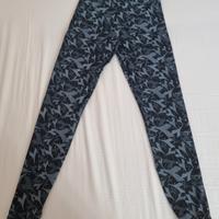 diadora leggings donna jersey di cotone elasticizz