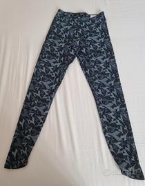 diadora leggings donna jersey di cotone elasticizz