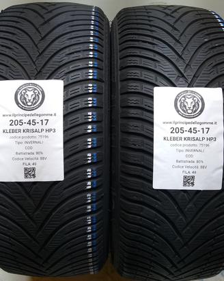 2 GOMME 205 45 17 KLEBER A75196