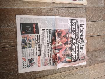 La gazzetta dello Sport scudetto della AS Roma