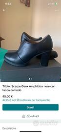 carpe Geox Amphibiox nere con tacco comodo