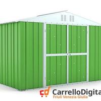 Box giardino lamiera zincata 327x155 verde chiaro