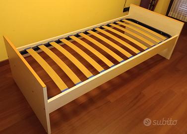struttura letto singolo a doghe