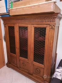 Libreria antica in legno 