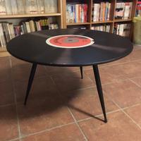 Tavolino a forma disco 45 giri