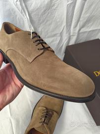 Doucal's uomo 43,5 derby camoscio tortora NUOVE
