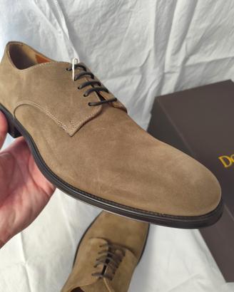 Doucal's uomo 43,5 derby camoscio tortora NUOVE
