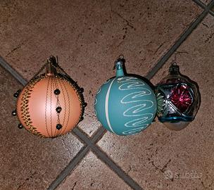 Palle di Natale in vetro soffiato anni 60